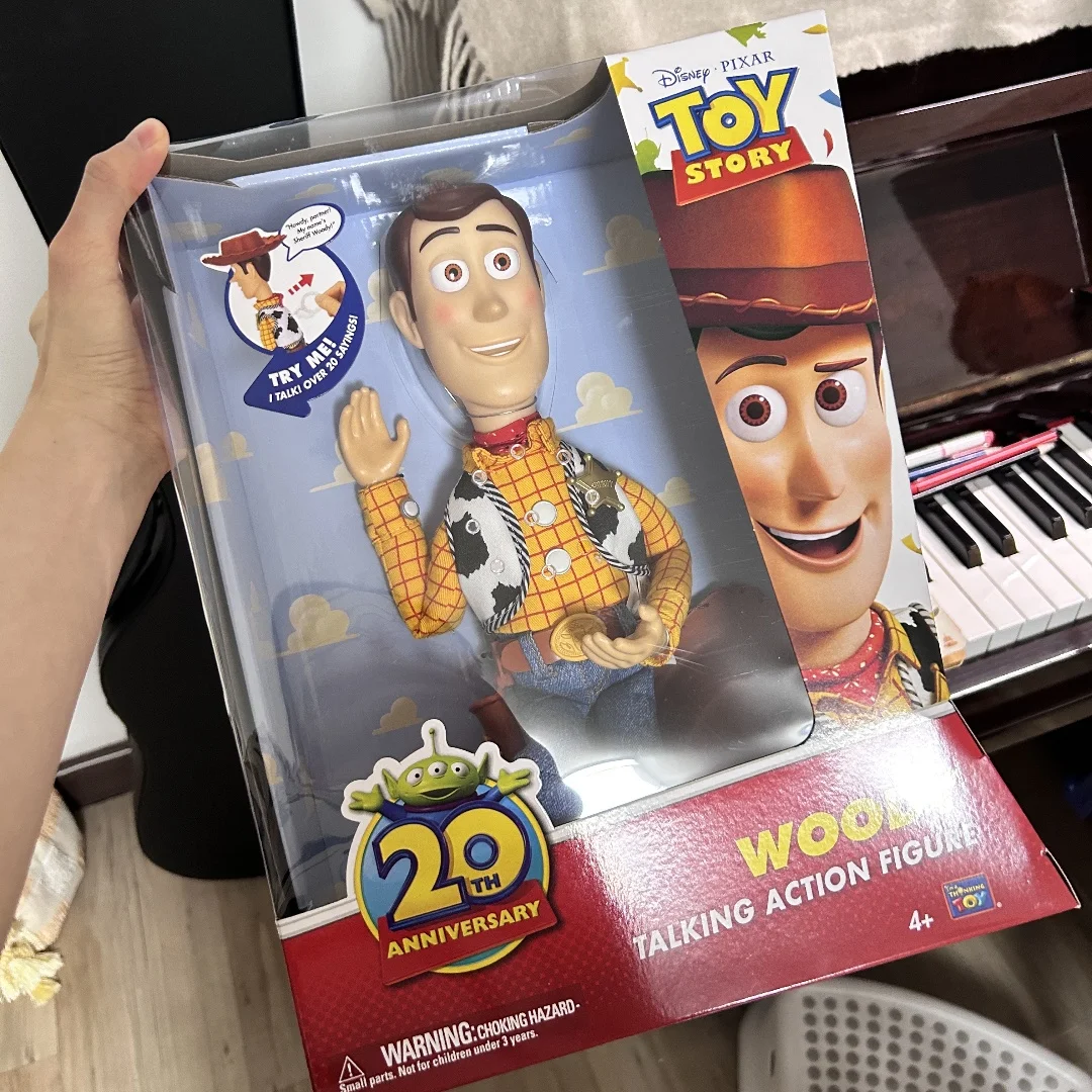 Disney Toy Story3 Woody Cable Pull Ring Produces Sound Interaction Puppet Toys Animation Master In Stock Kawaii