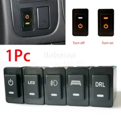 1PC For Nissan Patrol Y60 Accessories Car Modified Key LED Light Bar DRL Front Fog Lamp Power On Off Switch Button With Wire