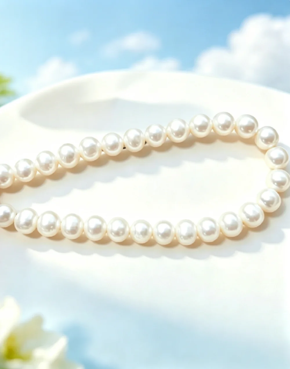 

Gorgeous necklace AAAA10-11mm natural white pearl necklace 16in/18in/925- supports customized sizes