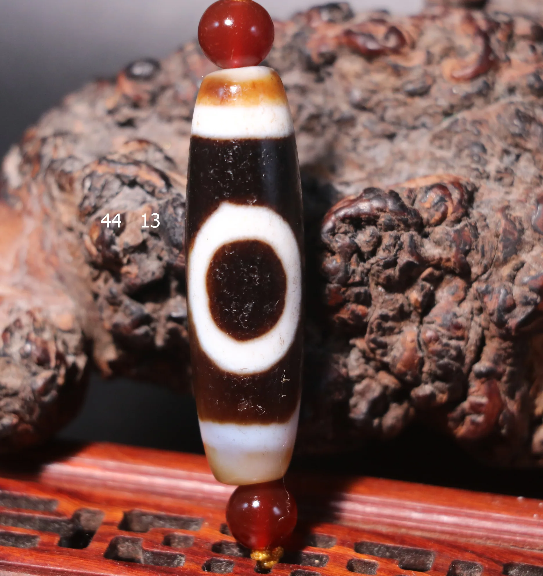 Magic Power Energy Tibetan Old Agate One Eye Mountain dZi Bead Amulet Fit For Making Bracelet UPD211026A2 Timestown Sauces