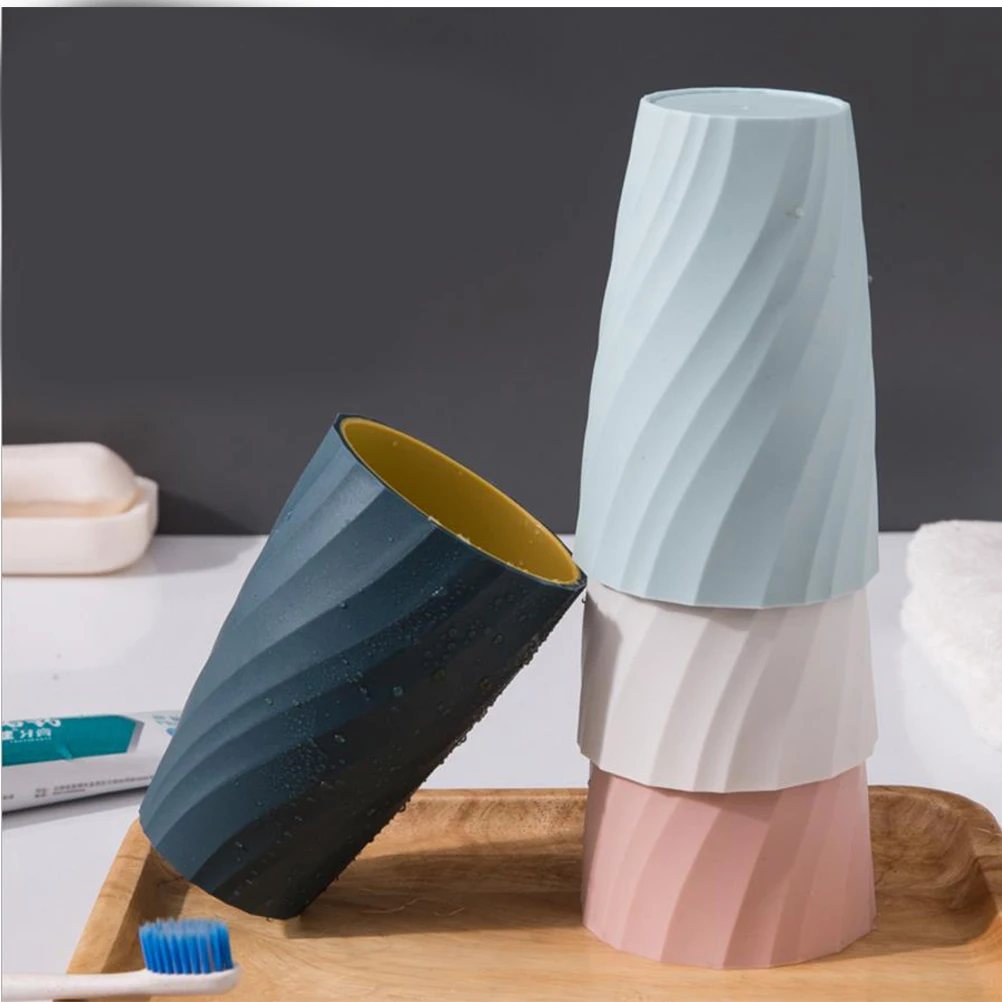

2pcs Premium Toothbrush Cup Home Gargle Mug Travel Tooth Mug Compact Lightweight Portable Simple Holder Gift Dark Blue
