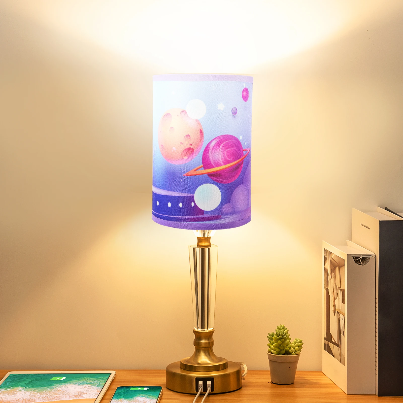 

Space Lampshade for Ceiling Boys Light Room Child Nursery Chandelier Table