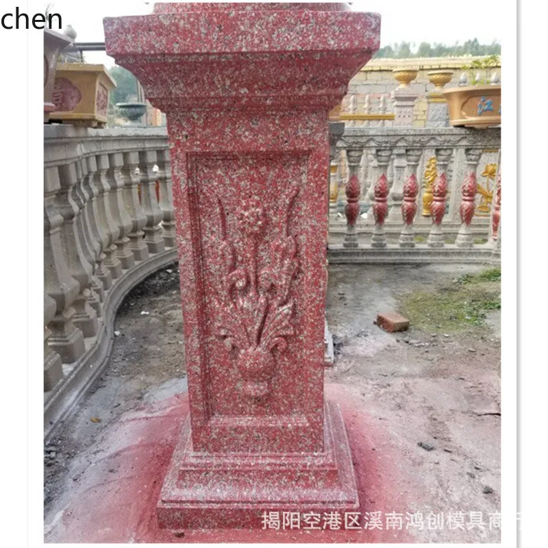 ZML Roman Column Cast-in-Place Square Pile Mold Square Round Railing Column Pile Mold Gate Cement Column Pile Mold