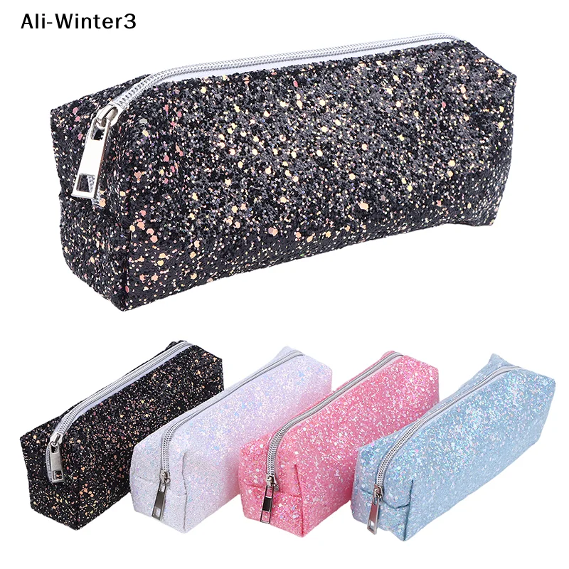 

【R】Kawaii Glitter Pencil Case Pencil Box Pencilcase Pencil Pouch Pencil Bag Stationery Supplies Sequin Makeup Bag Cosmetic Bag