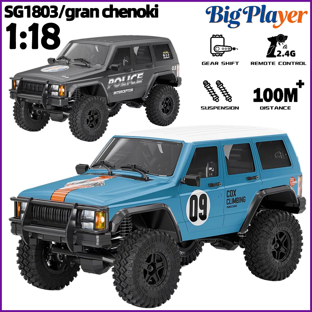 

SG1803 1/18 4WD RC Off-Road Car Rock Crawler Climbing Racing Vehicle 2.4G Remote Control Pinecone Forest Style Toy Gift for Boys