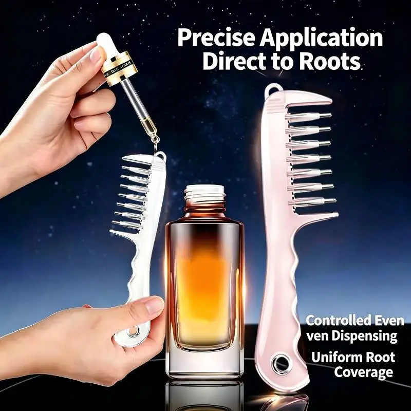 Soft Teeth Essential Oil Infusion Hair Comb 1Pcs Scalp Massage Applicator Brush for Home Salon Hair Care