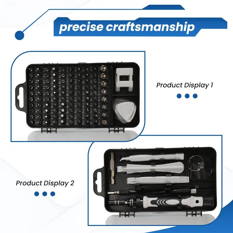 ABMS-115-In-1 Precision Screwdriver Set For Electronics PC Laptop Phone Repair Professional Tools Kit For Every Task