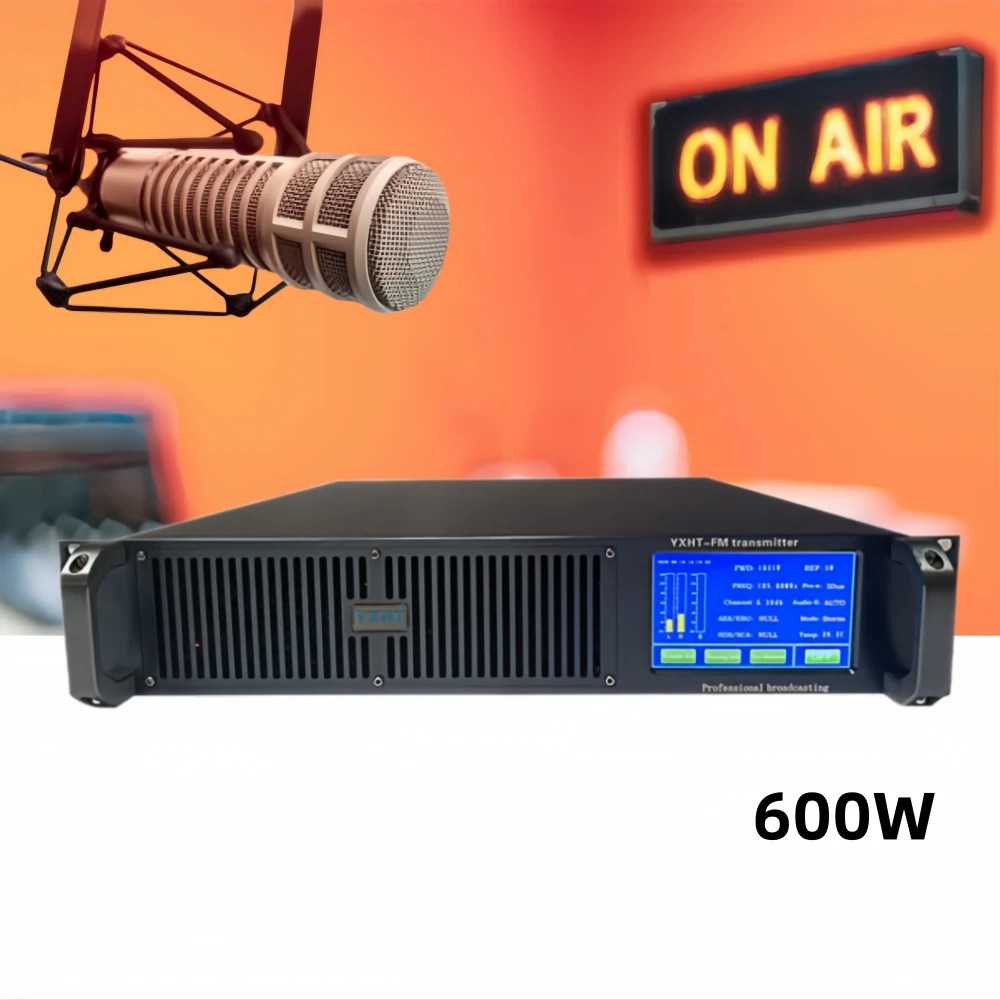 

Touchscreen YXHT-2 FM Radio Transmitter: 600W High-Efficiency