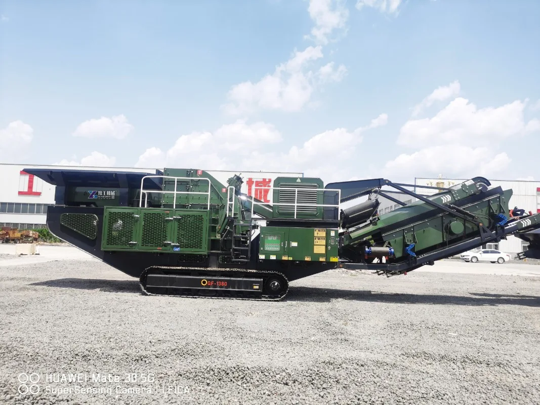 100 Tph Stone Crushing Machine Track Mobile Impact Crusher for Gold