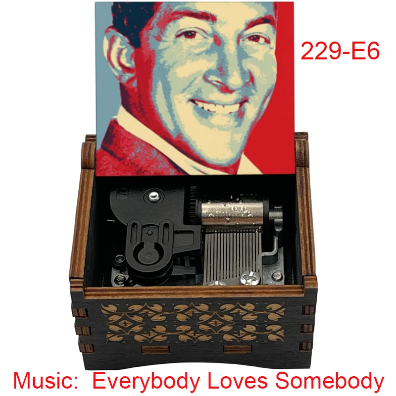 Everybody Loves Somebody 18 Notes Mechanical Music Box for Friends Girlfriend Boyfriend Christmas New Year Gift