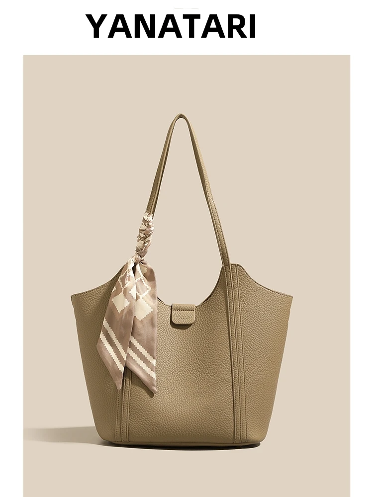 Women\'s Large Capacity Shoulder Bag armpit bag Ladies Genuine Leather Commuter Shopper Bags High Quality Luxury Handbag Big tote