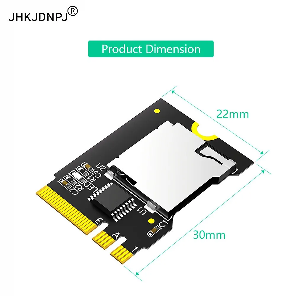 New version TF SDHC SDXC Card to NGFF Key A-E Adapter