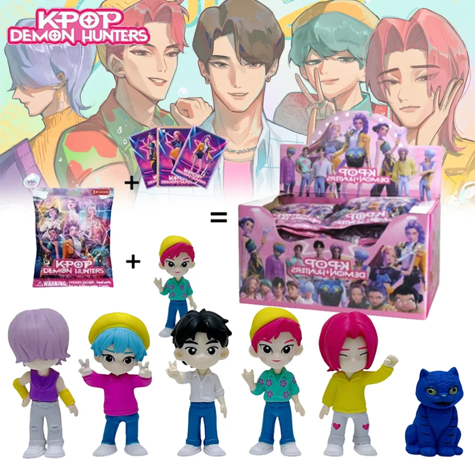 

24 шт. случайная глухая коробка 9 см аниме KPop охотники на демонов девушка группа RUMI MIRA ZOEY фигурка экшн-модели из ПВХ игрушки украшения подарки