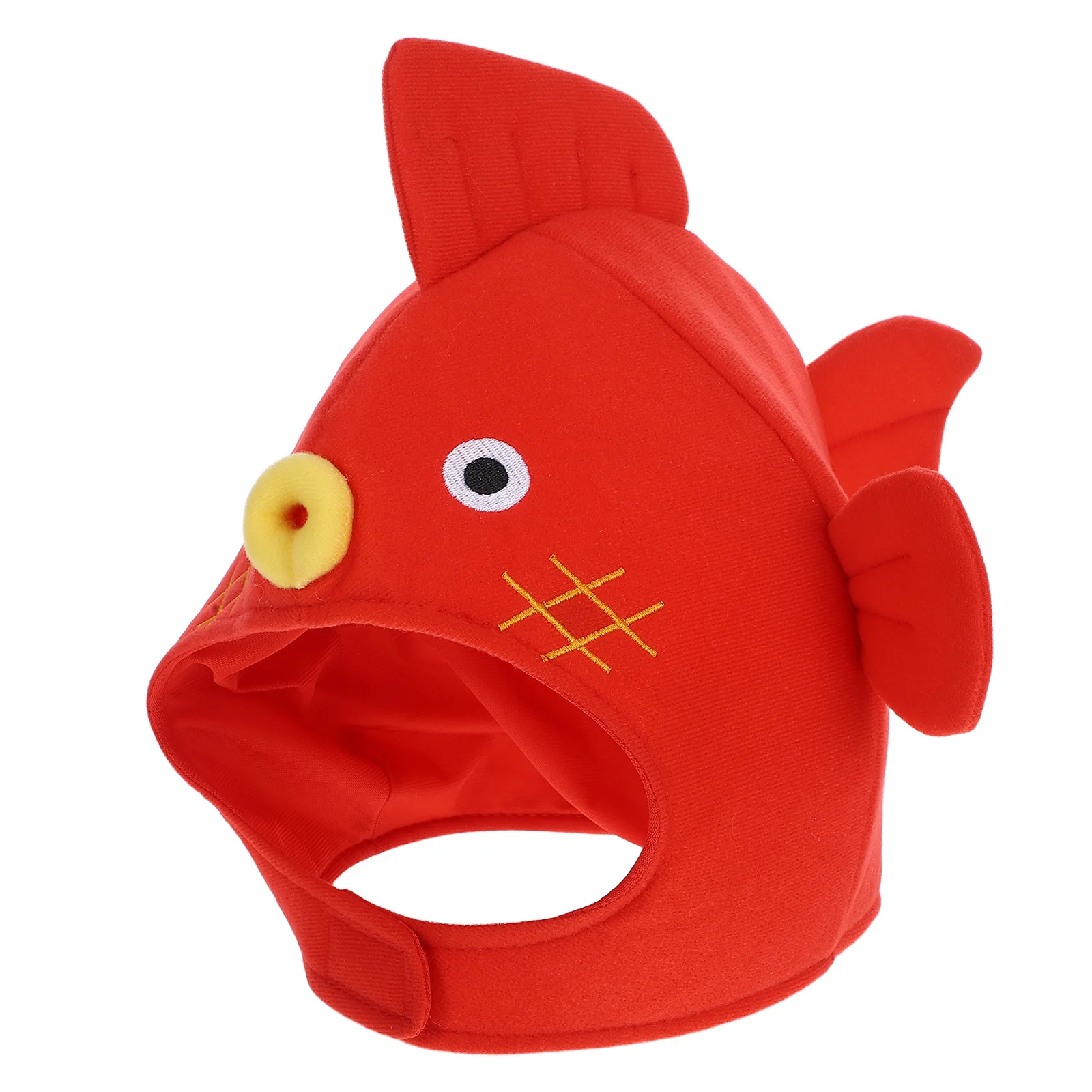 

Puffer Fish Headwear Adjustable Funny Cosplay Hat Red Cartoon Cap For Halloween Party Photo Props Dress Accessory