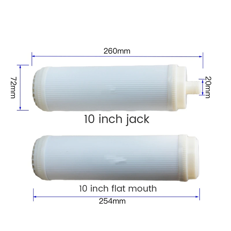 10 Inch UF Hollow Fiber Ultrafiltration Membranes Filter 0.01 Micrometre High Flow Membrane UF Dry