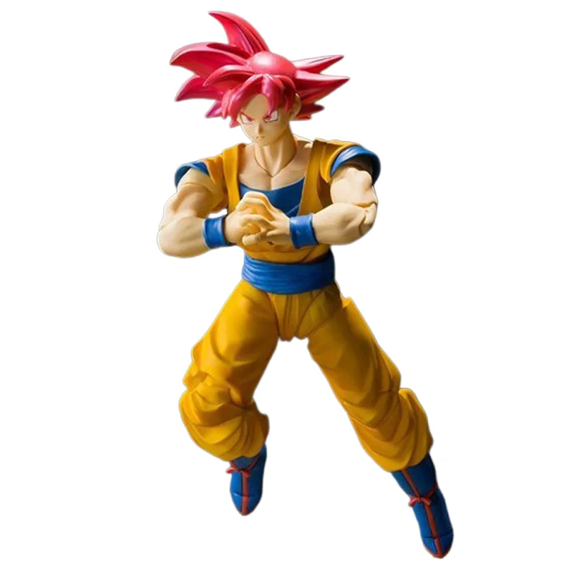 Figuritas de juguete de escritorio, adornos de Saiyan, personas, melocotón, pelo rojo, Sol Wukong, negro, Wukong, muñecas, modelos móviles, regalos