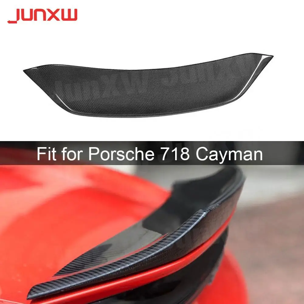 

Carbon Fiber Rear Spoiler Wings fit for Porsche 718 Cayman Boxster Base S Coupe 2016-2019 Car Styling Rear Trunk Boot