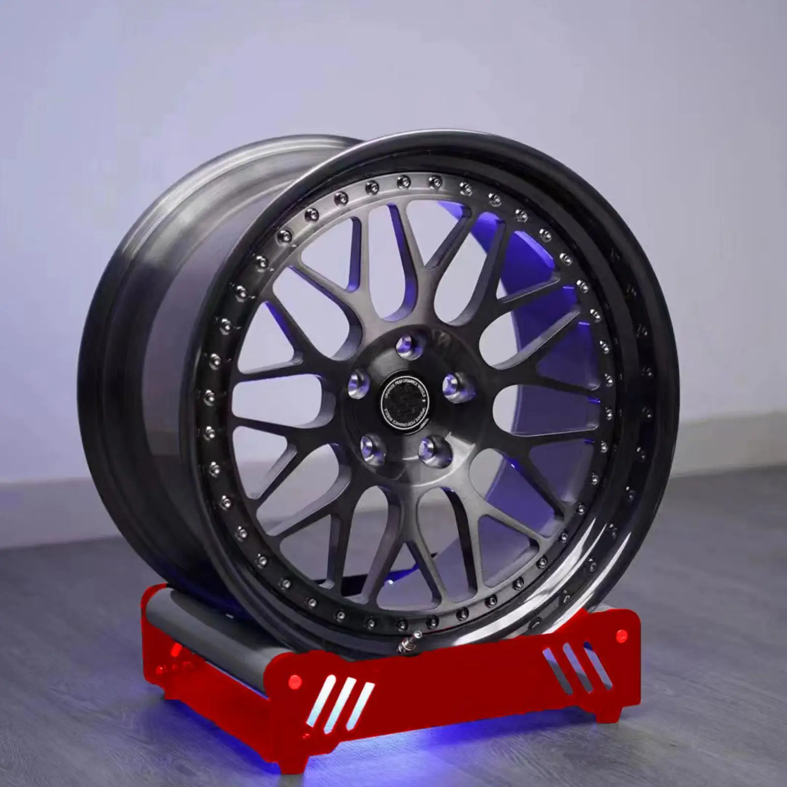 

Wheels Rims Stand Steel Car Maintenance and Display Tire Detailing Support