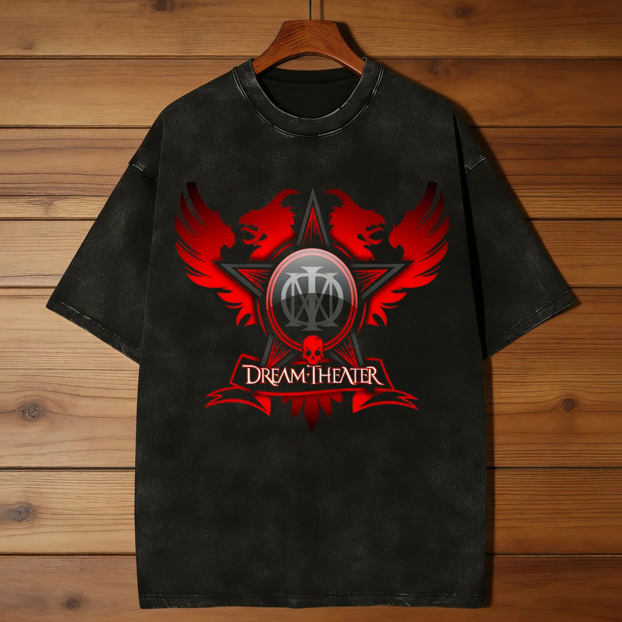 Men Women T Shirt Dream Theater Washed T Shirts Harajuku  Beach Tee Shirt Y2K Retro Printed Casual Clothes Gift Idea