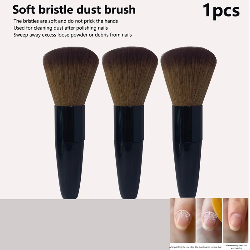 Nail Art Brush Verwijder nagelstofborstel Acryl UV Gel Polish Poeder Reinigingsgereedschap Schoonheid Make-up Kwasten Manicure Accessoires