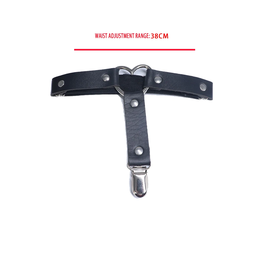 1 Stück/2 Stück Punk Metall Quasten-Anhänger Rosa PU-Leder Choker Halsband Sexy Stacheliger Halsriemen Schlüsselbein-Kette für Männer und Frauen im Gothic-Stil – Detail 2