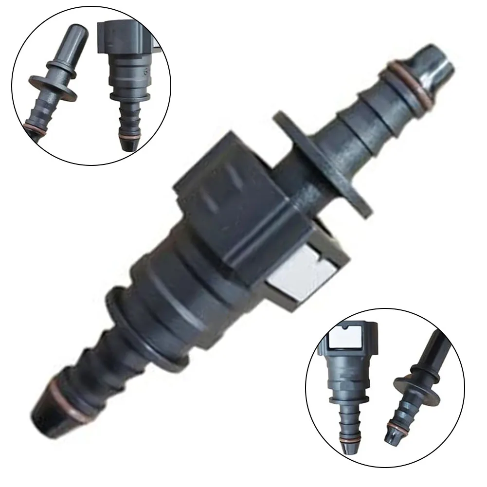 9.49 ID6 Straight Car Fuel Line Coupler Hose Quick Connect Release Hose Disconnect Hose Connector Nylon Oil Line Pipe Adapter