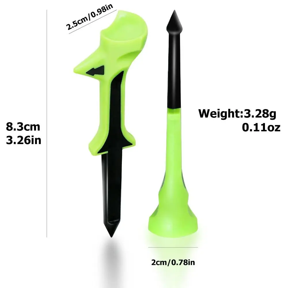 قطري إدراج تي شيرتات الغولف تعزيز المسافة استبدال حامل كرة الغولف المحمولة القابلة لإعادة التدوير جولف البلاستيك المحملة نطاق القيادة