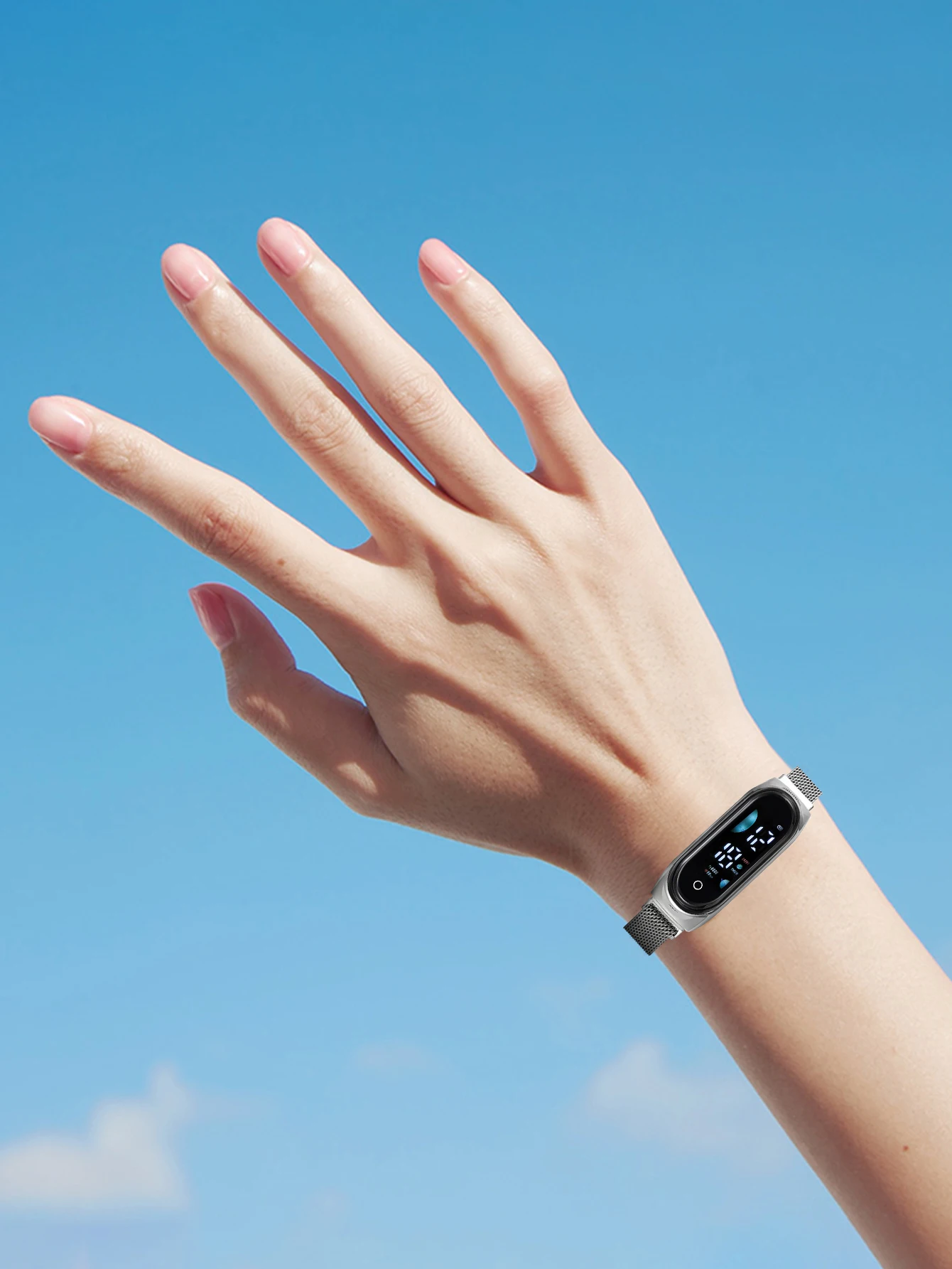 Relógios eletrônicos LED infantis da moda para mulheres com exibição de data como relógio de presente.