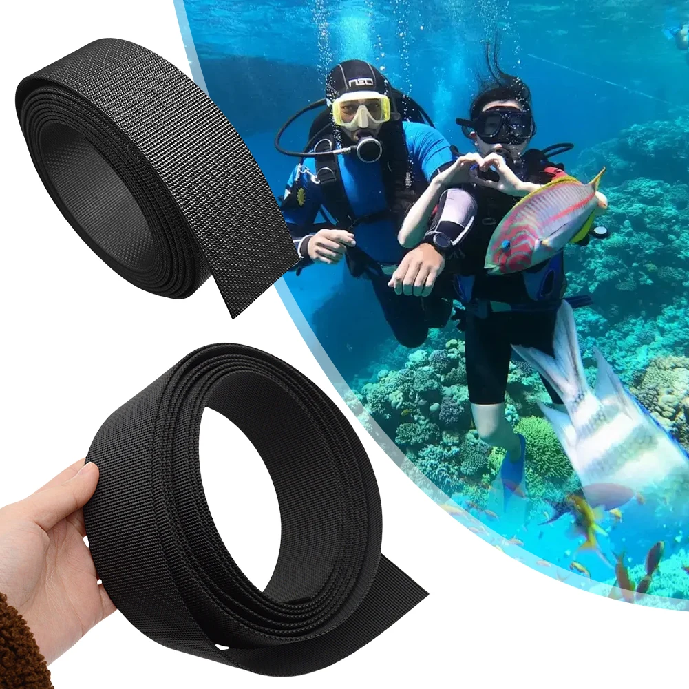 

10-футовый ремень для дайвинга из технической тесьмы, усиленный плечевой ремень для BCD, запасная часть для дайвинг-оборудования (для бэкплейтов и крыльев)