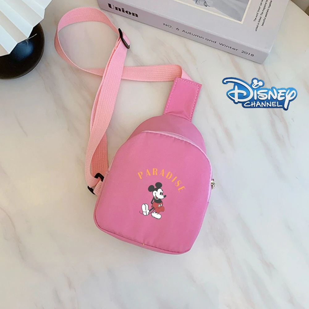 

Mickey Mouse Disney Animation Merch Crossbody Bag Simple Stylish Cartoon Print Lightweight Sling Bag for Daily Use Kids Gift