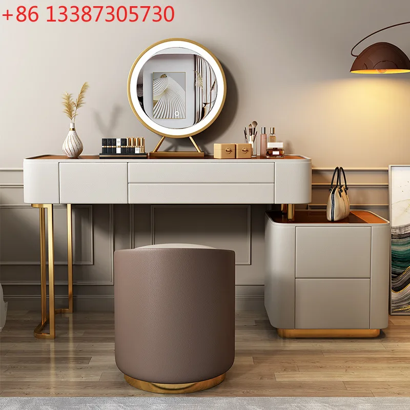 

Новый светлый роскошный комод из закаленного стекла, простая современная спальня