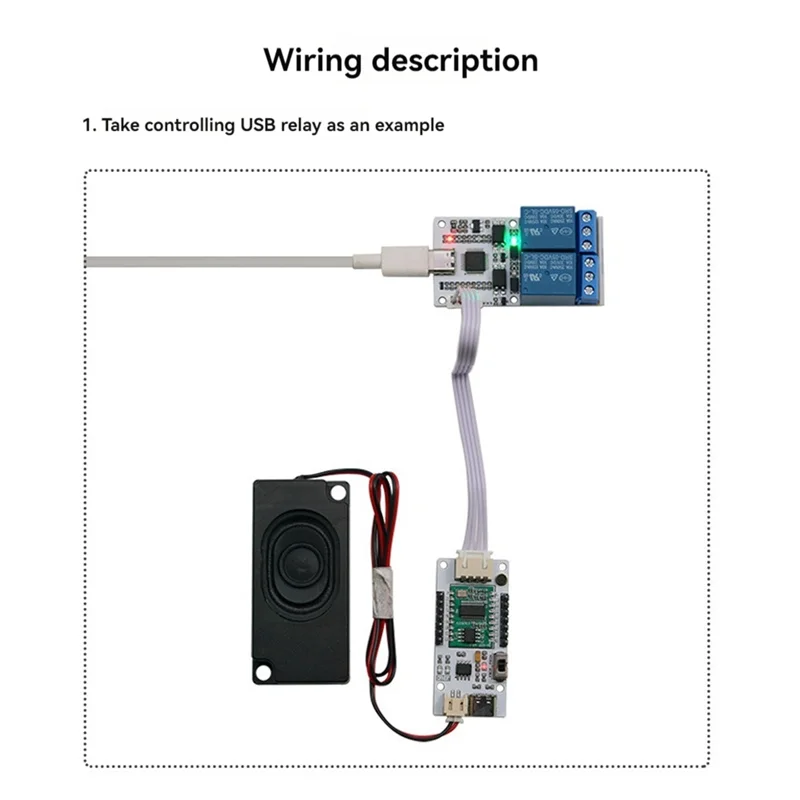 -AT52 وحدة استشعار التعرف على الصوت الصينية/الإنجليزية التعرف على الصوت USB إلى وحدة UART المدمج في كشف الجهد المنخفض