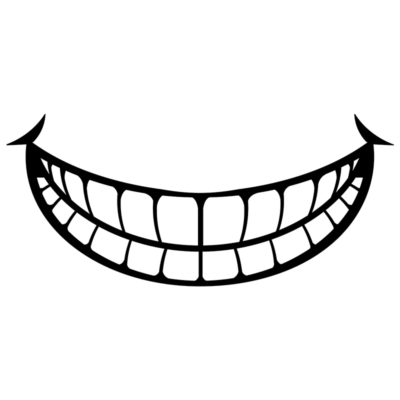 Y417 Exterior Accessories Scary Devil Tooth Helmet Car Stickers RV JDM Motorcycle Decal Camper Van Funny: Una Evaluación Detallada para Amantes del Estilo Único