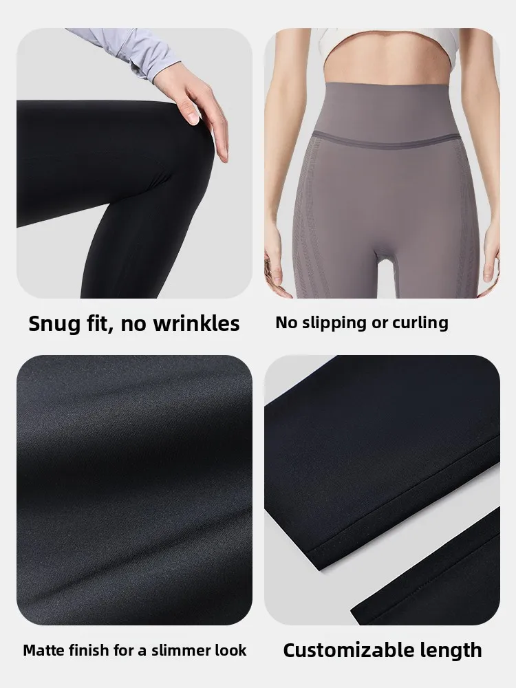 Tingmei Hohe Taille Abnehmen Yoga Hosen Frauen Herbst Faion Butt Lifting Arche Haut Muster Leggings Lange Hosen