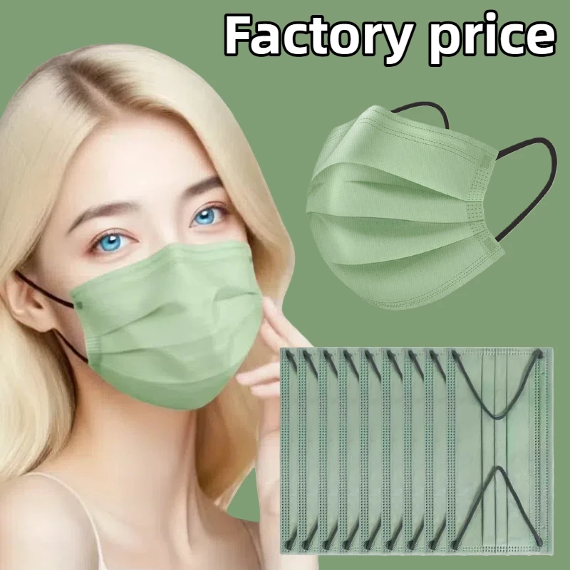 200 Stück 4-lagige Einwegmasken – atmungsaktiv und bequem, verstellbare Ohrschlaufen und eng anliegende Nasenpads, perfekt für Outdoor-Aktivitäten, Zuhause, Pendeln, Büro, Schule, Unisex und hohe