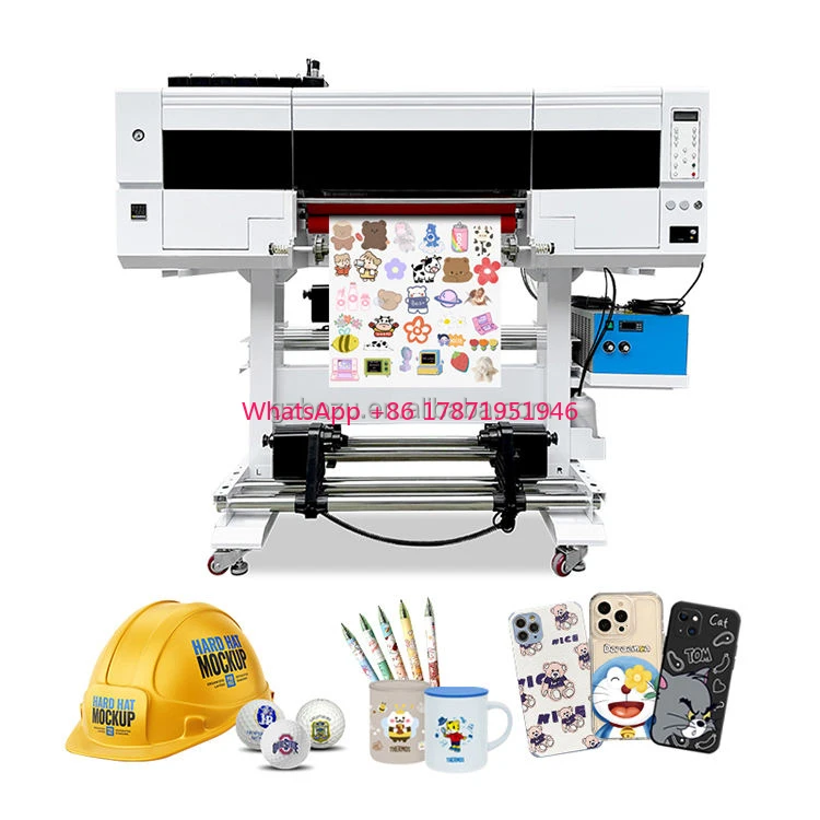 High Precision uv dtf printing machine dx11 xp600 3 head dtf printer 60cm tx800 printhead with air pump sortware uv led lamp