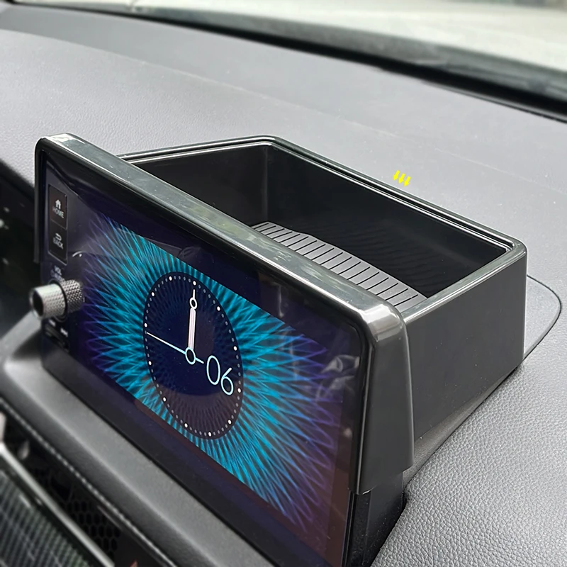 Dashboard Storage Box Behind Screen For Honda 2022 2023 CIVIC 11th Gen Accessories Plastic Dashboard Car Instrument Storage Box