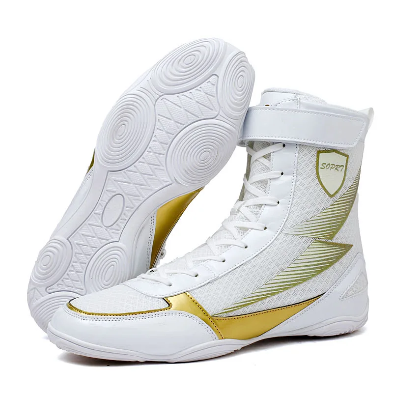 LiXingMingNew men's boxing. Wrestling sports shoes, high top foot protection fencing shoes, squat weightlifting shoes