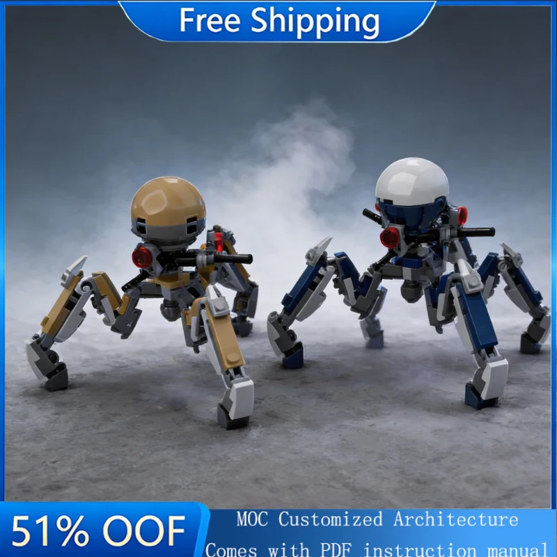 162 PCS Customize War Series Combat Octuptarra Droid Fighter MOC Building Block Model Children Assembly Christmas Gifts DIY Set