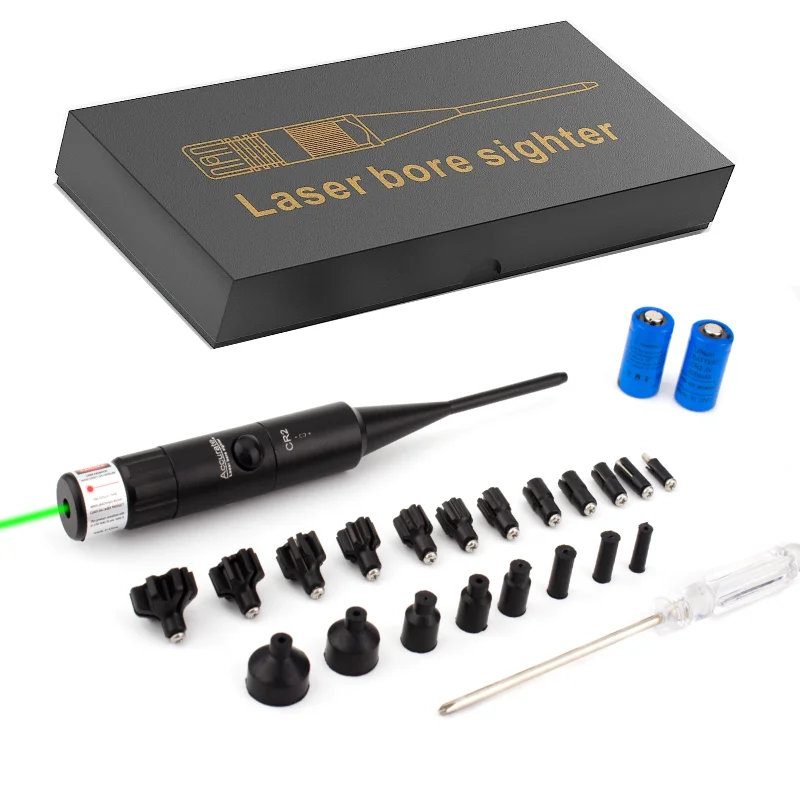 Universal Laser Boresighter Kit for Rifle .22 to .78 Caliber Laser Collimator Scope Bore Sight with Battery and Charger