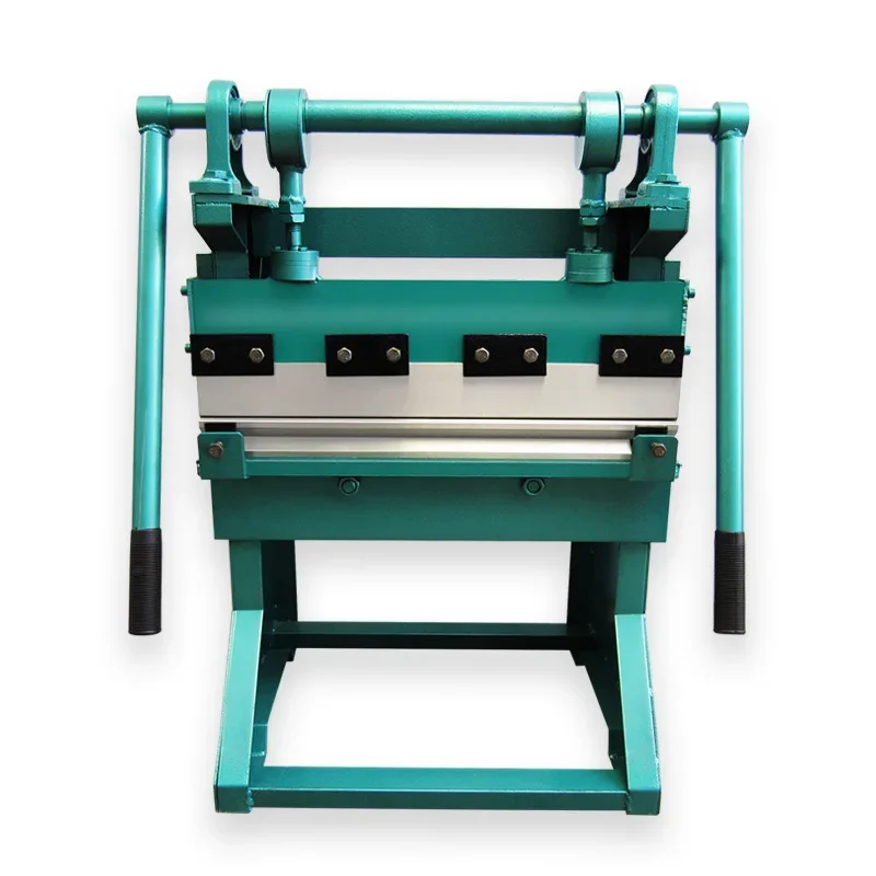 Small manual bending machine, pneumatic folding machine, right angle press iron plate folding sign folding machine
