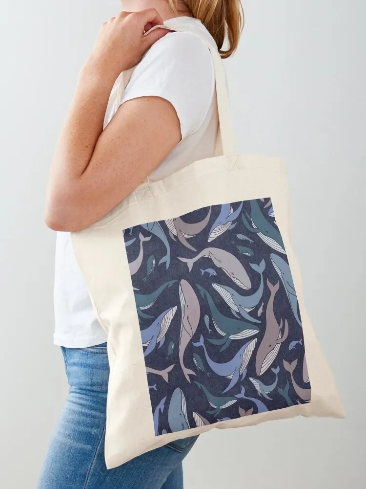 

School of whales Tote Bag Canvas bag for women hand bag shopper women