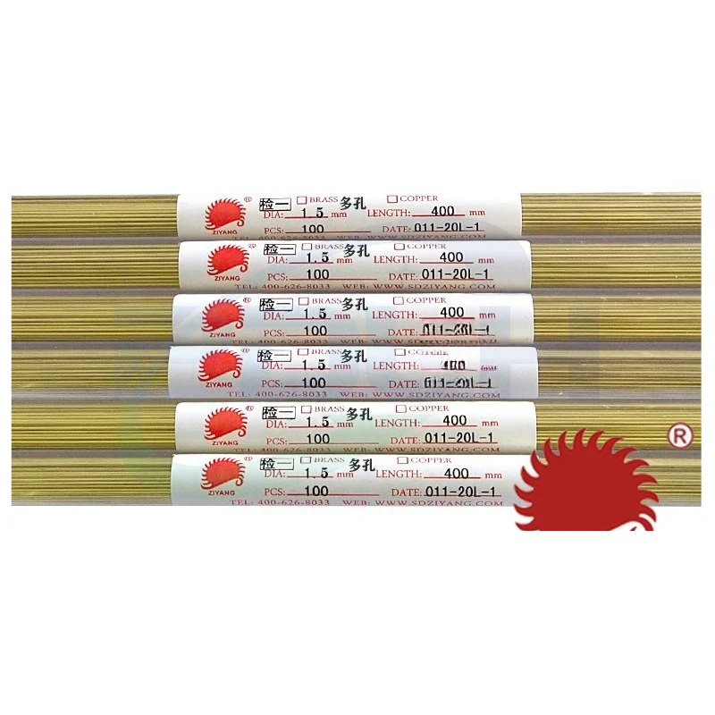 1PCS EDM Drilling Copper Tube 1.0mm-3.0mm Multi-Hole Brass Electrodes for Punching Machine Purple Sun Copper Rod In Stock