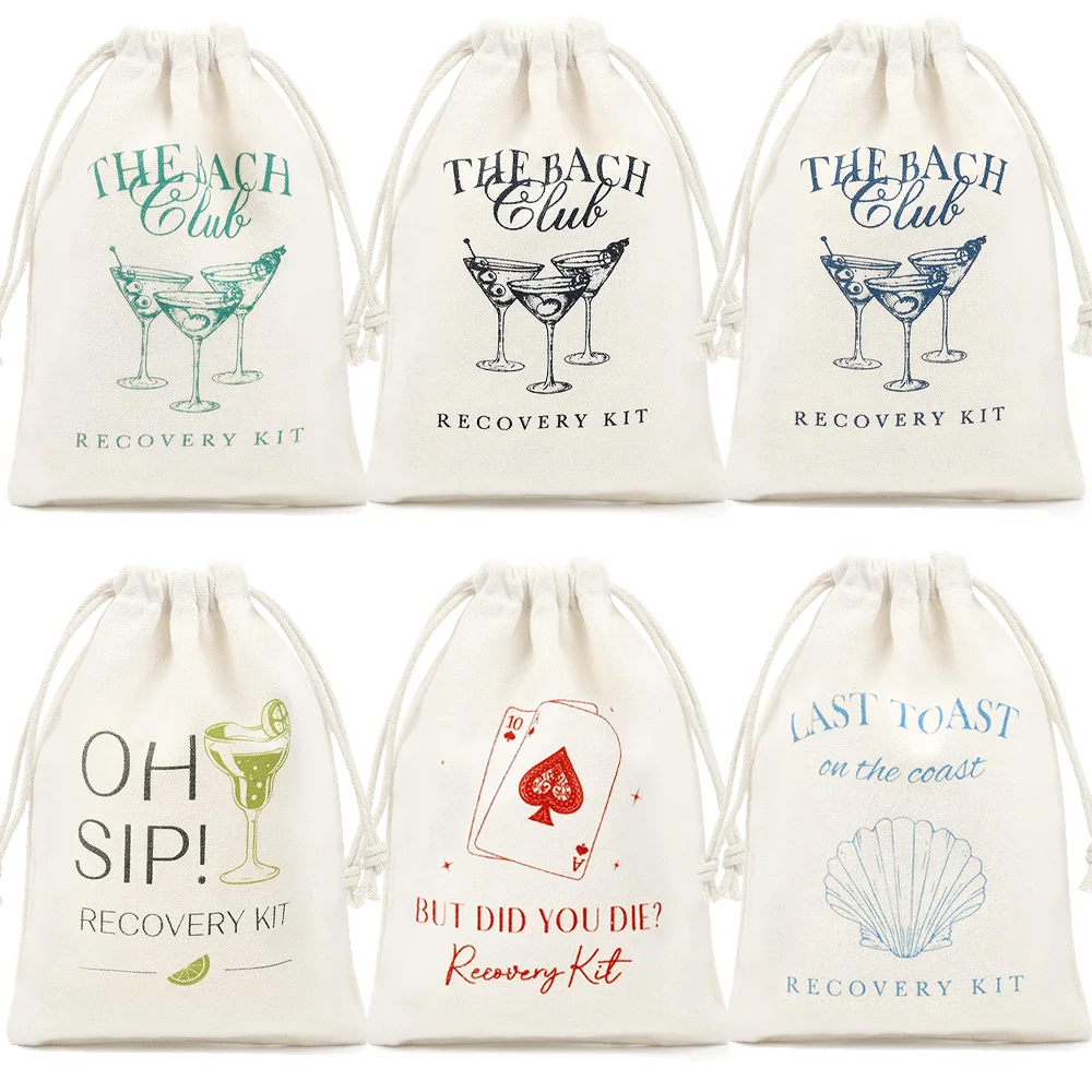 6/12Pack Margarita Oh Sip Hangover Kit Bags for Wedding Bachelorette Birthday Party Favor 5x7 Inch Girls Trip Emergency Supplies