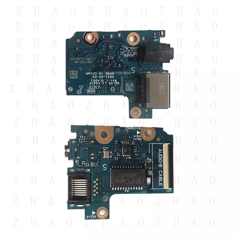 L+  GDL55 LS-K661P Audio RJ45 Lan Board For Dell G15 5510 5511 05N52P