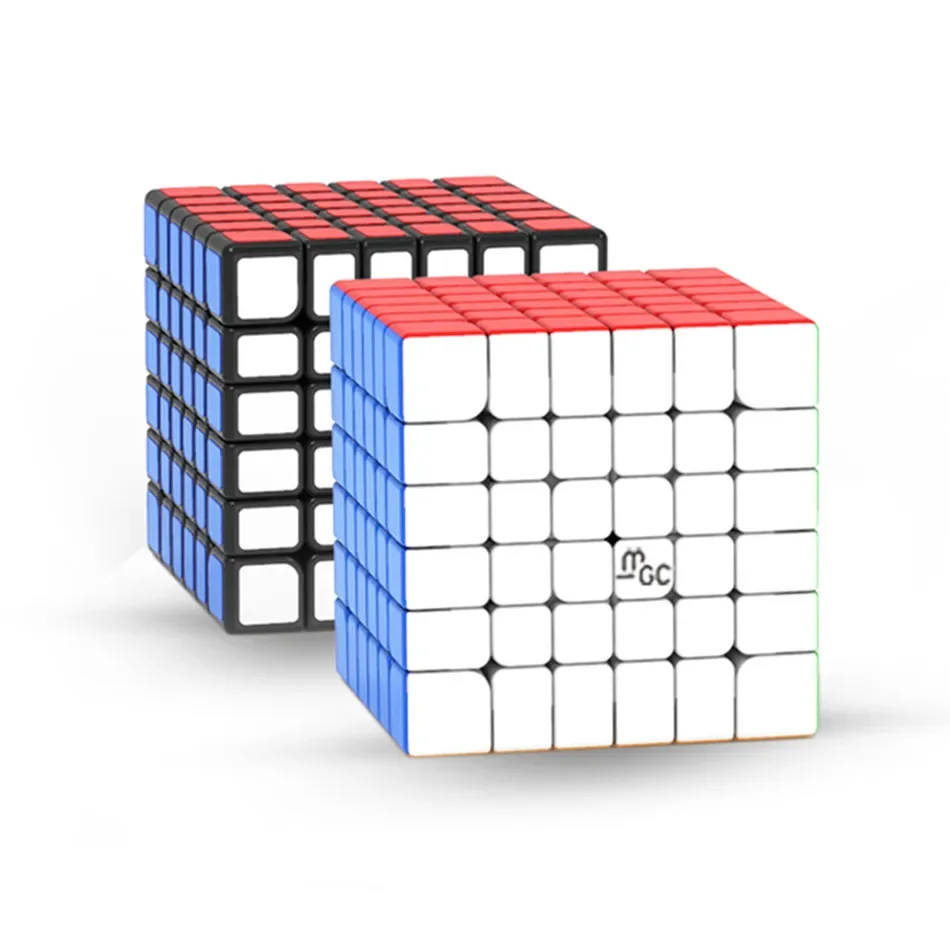 YJ MGC 6x6 M Magnetic Magic Speed Cube Stickerless Professional Fidget Toys MGC 6 M Cubo Magico Puzzle MGC6