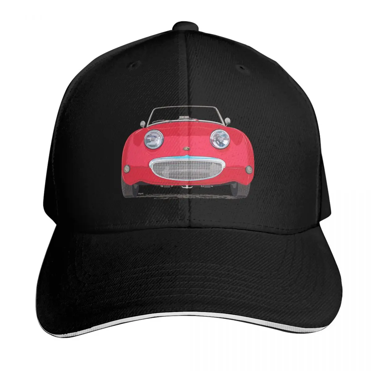 Signal Red Frogeye/Bugeye Sprite, the first little Healey – with a big smile! Baseball Cap summer hat Women's Hats Men's