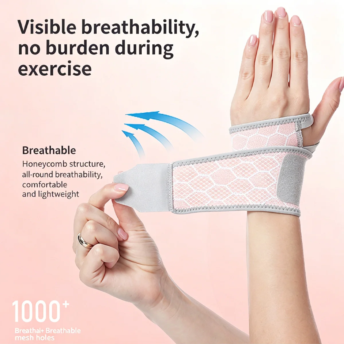 Breathable Wrist Wrap Support Band Anti Sprain Tendon Sheath Protection Brace for Badminton Fitness Sports Hand Guard Strap
