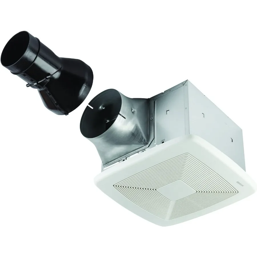 

RB80 ENERGY STAR Сертифицированный односкоростной вытяжной вентилятор среднего белого цвета для вентиляции ванной и кухни с энергоэффективным периодом Perfo