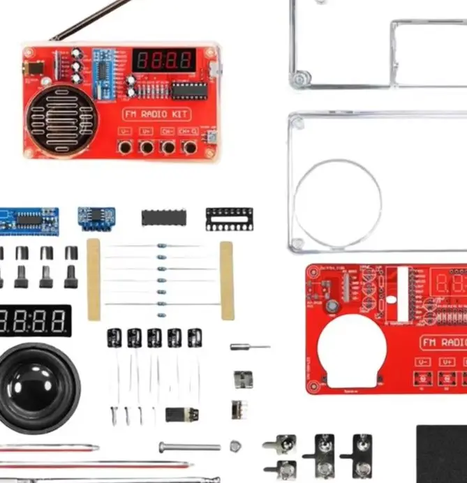 Digital Display For FM Radio Receiver DIY Soldering Kit 50-108MHz With 3W Speaker For RDA5807 Electronic Learning Assembly Set